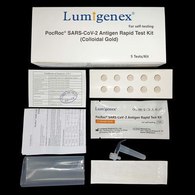 Kit per test rapido dell'antigene SARS-CoV-2 da 15 minuti Tampone nasale per uso domestico