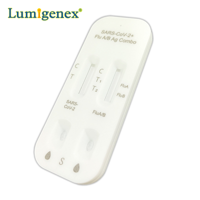 Flusso laterale di Kit Colloidal Gold Nasal Swab della prova rapida per influenza Covid19 un'influenza B