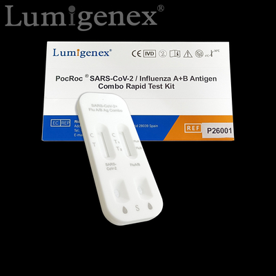 Kit test rapido COVID19 Influenza A B Tampone nasale in oro colloidale CE ISO