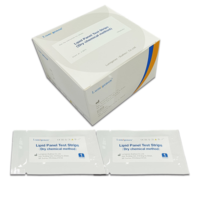 2 strisce test del pannello del lipido di minuti HDL con il metodo chimico asciutto