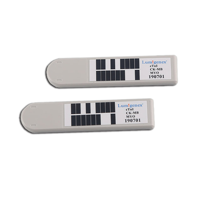 Corredo della prova di POC, troponina cardiaca di dosagggio immunologico di cTnI/CK-MB/Myo Test Kit TRFIA io/isoenzima/mioglobina chinasi della creatina