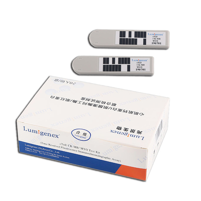 Sensibilità di dosagggio immunologico del corredo TRFIA della prova di POC di CTnI/CK-MB /Myo alta