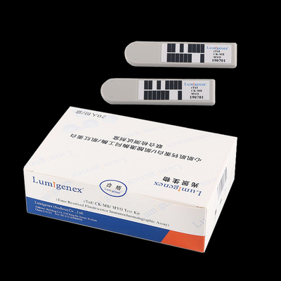 Corredo della prova di POC, troponina cardiaca di dosagggio immunologico di cTnI/CK-MB/Myo Test Kit TRFIA io/isoenzima/mioglobina chinasi della creatina