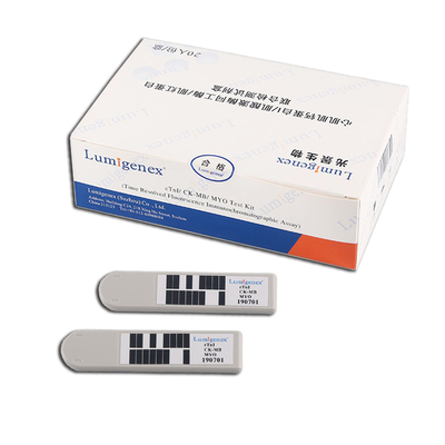Corredo della prova di POC, troponina cardiaca di dosagggio immunologico di cTnI/CK-MB/Myo Test Kit TRFIA io/isoenzima/mioglobina chinasi della creatina