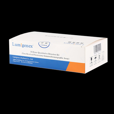 Kit per test POC ISO13485 Sangue intero D-dimero con marcatore cardiaco con tecnologia TRFIA