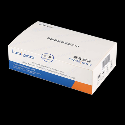 Kit per test POC ISO13485 Sangue intero D-dimero con marcatore cardiaco con tecnologia TRFIA