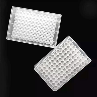 Consumabili di laboratorio 2,2 ml Piastra a 96 pozzetti profondi Fondo piatto/tondo Trasparente