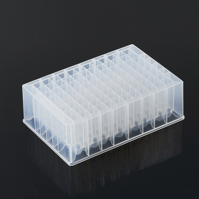 Consumabili di laboratorio 2,2 ml Piastra a 96 pozzetti profondi Fondo piatto/tondo Trasparente