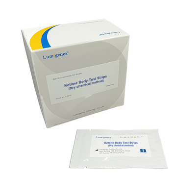 Diagnostichi la chetoacidosi, strisce test del corpo di chetone del monitor del diabete