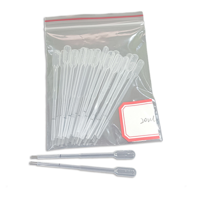 Materiale LDPE approvato USP Pipetta capillare Pasteur auto assorbente usa e getta