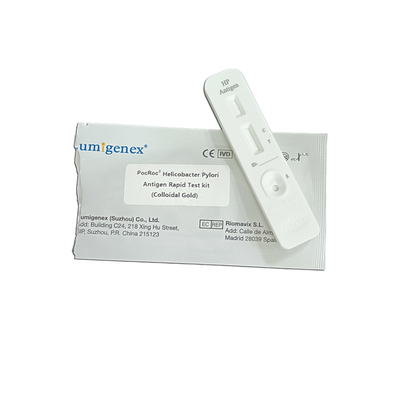 Kit per test rapido dell'antigene Helicobacter Pylori dell'oro colloidale Campione fecale Campione di feci
