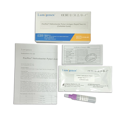 Prova rapida rapida del corredo della prova della prova dell'antigene domestico di helicobacter pylori (oro colloidale) H.Pylori dall'esemplare fecale