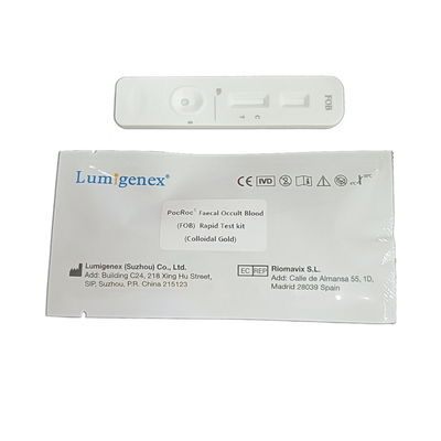 FOB Rapid Test Kit Oro Colloidale Diagnostica Sanguinamento Gastrointestinale Certificato CE
