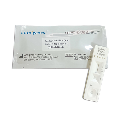CE rapido di Kit Colloidal Gold della prova dell'antigene di malaria PF/PV registrato