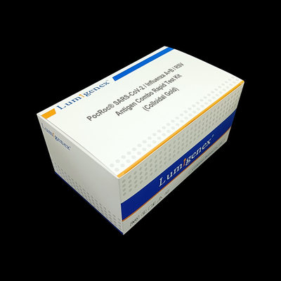 Corredo rapido della prova dell'antigene registrato CE rapido combinato di Kit Colloidal Gold della prova dell'antigene di influenza A+B/RSV di Covid19/