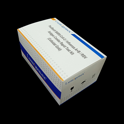 Influenza A+B/cassetta colloidale rapida combinata della prova dell'oro del corredo Covid-19 della prova antigene di RSV per uso domestico