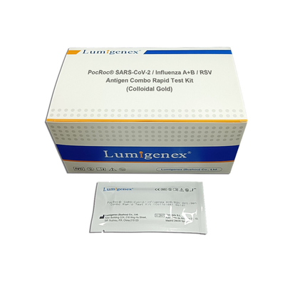 Influenza rapida combinata di Kit Detect Covid 19 della prova dell'antigene di RSV un'influenza B con il metodo colloidale dell'oro