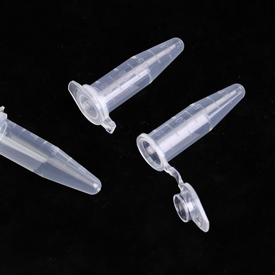 Provette per microcentrifuga sterili trasparenti, provette per microcentrifuga in PP 1.5