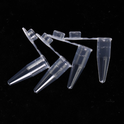Consumabili PCR trasparenti Tubo singolo PCR da 0,6 ml con tappi piatti