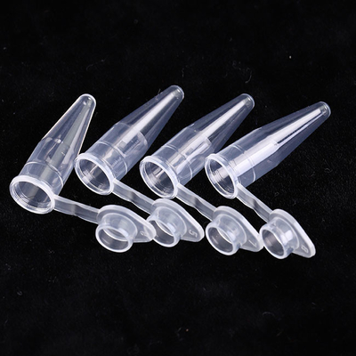 Consumabili PCR trasparenti Tubo singolo PCR da 0,6 ml con tappi piatti