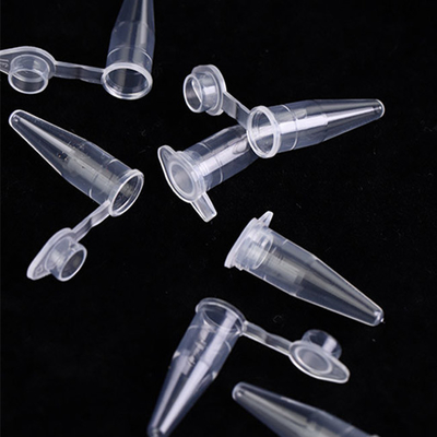 Consumabili PCR trasparenti Tubo singolo PCR da 0,6 ml con tappi piatti