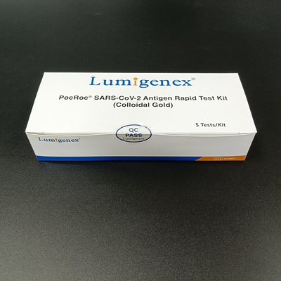 Pacchetto da 5 test Elenco comune UE dei kit di test rapidi per l'antigene SARS-CoV-2