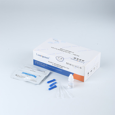 corredo diagnostico dell'anticorpo del sangue della punta delle dita 10μL, corredo rapido IgM IgG della prova del CE