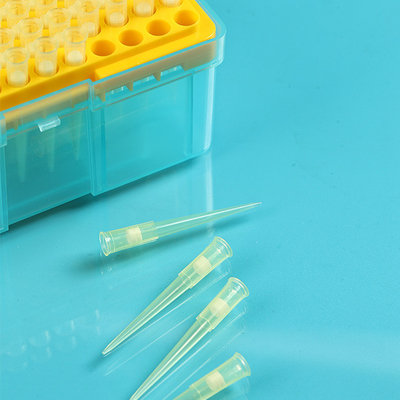 Puntali per pipette monouso CE, puntali per pipette con filtro 200ul con rack