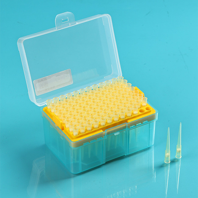 Puntali per pipette monouso CE, puntali per pipette con filtro 200ul con rack