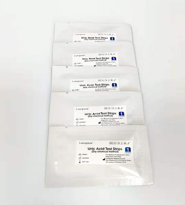 Strisce reattive per acido urico nel sangue CE 20μL con analisi chimica a secco