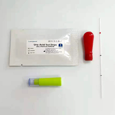 Alta precisione chimica asciutta acida urica di metodo della striscia test del sangue