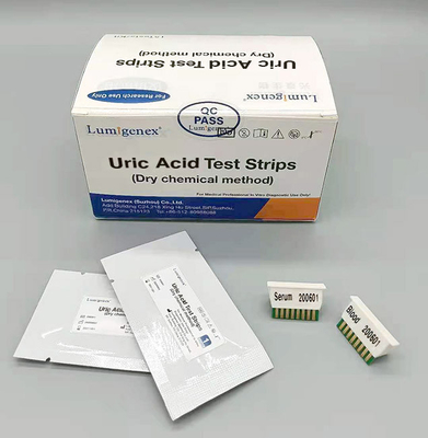 Alta precisione chimica asciutta acida urica di metodo della striscia test del sangue