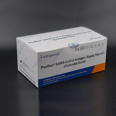Kit per il test dell'oro colloidale diagnostico con tampone nasale per alta sensibilità Covid-19