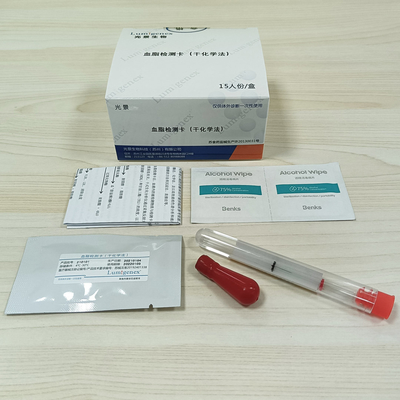 Strisce reattive per pannello lipidico Analisi chimica secca Profilo lipidico Test acido urico/creatinina