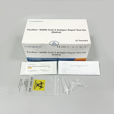Kit per test rapido dell'antigene salivare diagnostico medico 25 pezzi per SARS-CoV-2