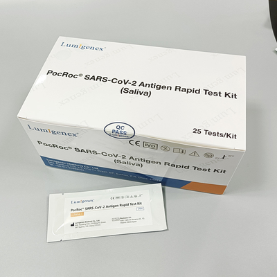ISO 20mins Covid-19 Antigen Saliva Test Kit Alta sensibilità