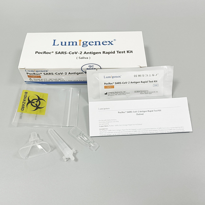 Alta precisione Covid-19 Antigen Rapid Test Kit Saliva 95,56% Sensibilità