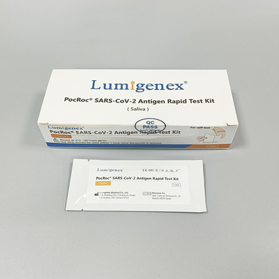 Alta precisione Covid-19 Antigen Rapid Test Kit Saliva 95,56% Sensibilità