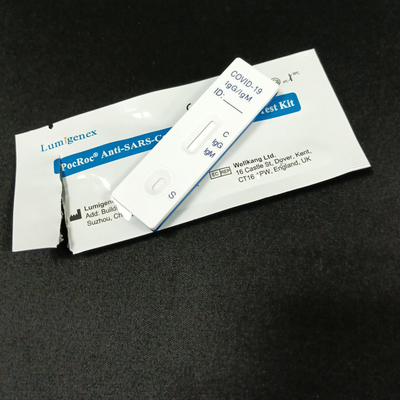 corredo diagnostico dell'anticorpo del sangue della punta delle dita 10μL, corredo rapido IgM IgG della prova del CE