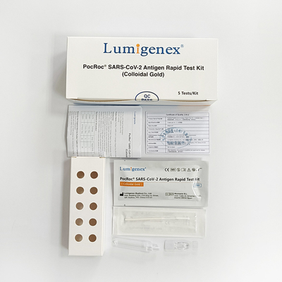 Kit per test rapido dell'antigene Covid-19 (oro colloidale) con lista bianca CE e UE