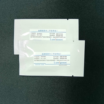 Strisce reattive per pannello lipidico Lumigenex 15 test/confezione campione di sangue