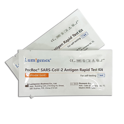 Kit per test rapido dell'antigene SARS-CoV-2 da 15 minuti Tampone nasale per uso domestico