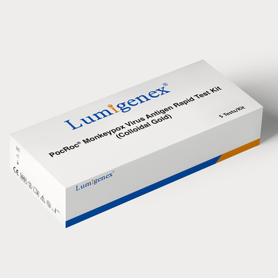 Prova rapida Kit For Monkeypox Virus dell'oro dell'antigene colloidale di metodo