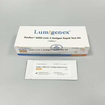 Alta precisione Covid-19 Antigen Rapid Test Kit Saliva 95,56% Sensibilità